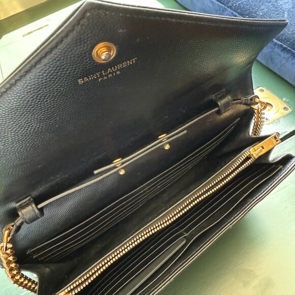 yves saint laurent crossbody small black purse - Picture 3 of 5